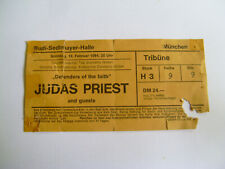 Konzertkarte Judas Priest Defender oft he faith 18.02.84 München Rudi-Sedlmayer