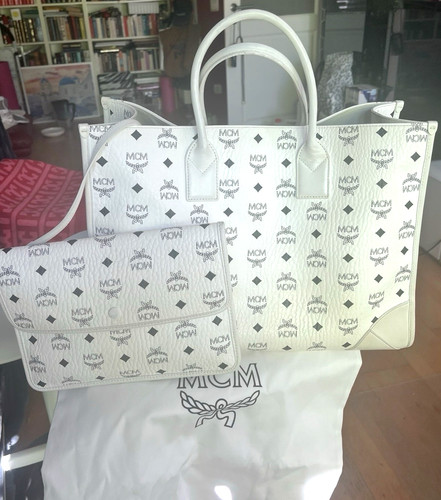 Mcm shopper weiß gross - shopper, in