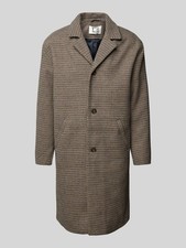 Herren Mantel Casual Friday M Hahnentrittmuster Reverskragen Hellbraun Wie Neu