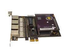 DIGIUM TE420 Asterisk 5VPMOCT128LF VPMOCT128 Quad T1/E1 PCIe x1 Karte #GK10373