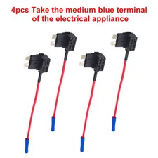 4x Autosicherungen Verteiler KFZ Auto Stromdieb Steck Sicherung Stromabgreifer