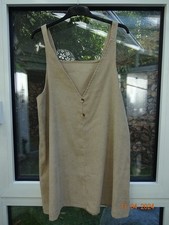 Kleid Damen Trägerkleid Trägerrock Feincord beige Gr. XL von Shein