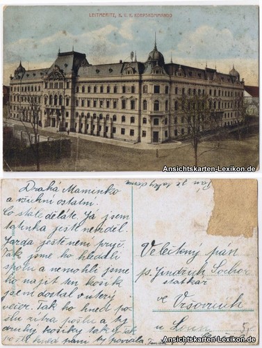 Postcard leitmeritz - postcard,