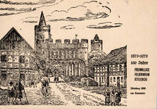 15/1256 AK 100 JAHRE FREIWILLIGE FEUERWEHR JÜTERBOG BRANDENBURG am DAMMTOR