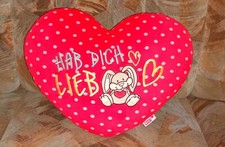 Nici Kissen Herz Hase Kaninchen "Hab dich lieb" NEU (ohne Etikett)! 40 cm