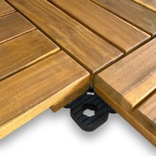 Terrassen-Balkon-Holzfliesen