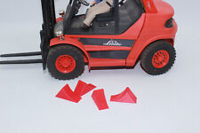 4 x Bremskeil rot  1:14 1:15 1:16 Unterlegkeil Hemmschuh Keile Bagger LKW