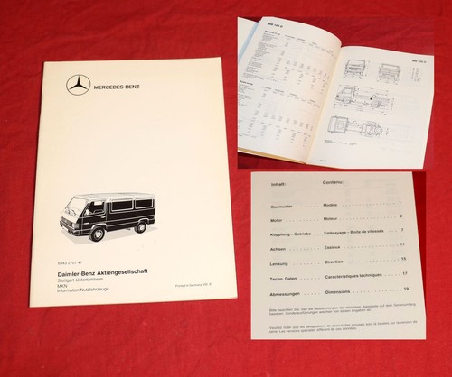 Mercedes 100 daten heft - mb,