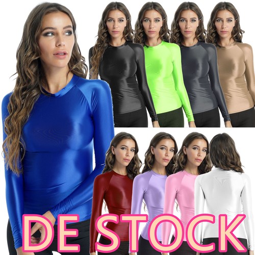 Damen wetlook shirt glänzend - damen`wetlook,
