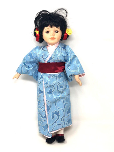 Porzellan puppe japanerin - porzellan,