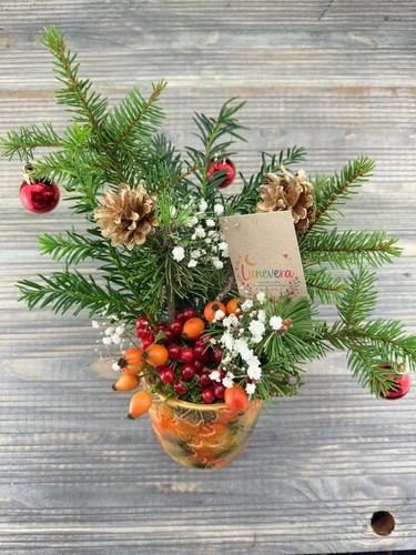 Weihnachtsgesteck mini - weihnachtsgesteck,