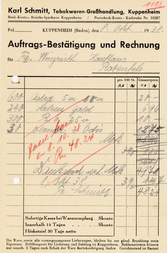 Rechnung schmitt kuppenheim - schmitt,