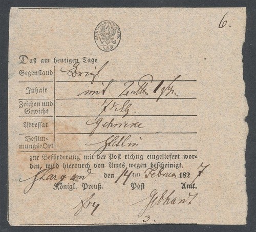 407868 preußen postschein - 407868),