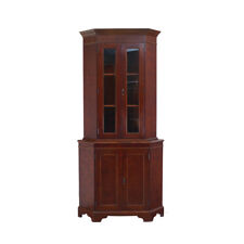 Eckschrank Eckvitrine Mahagoni