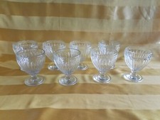 8x Eisbecher pressglas