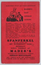 1938 Mader's German Restaurant