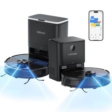 Lubluelu Lasernavigation Saugroboter  & Wischfunktion /Absaugstation Staubsauger