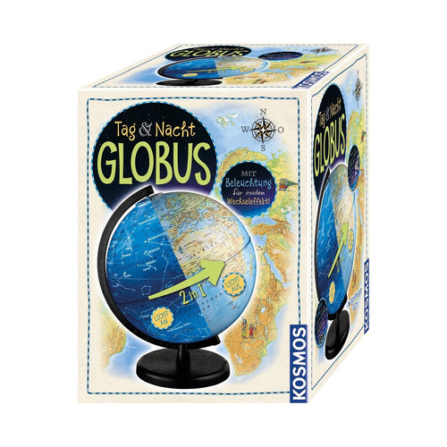 Kosmos tag und nacht - tag, globus