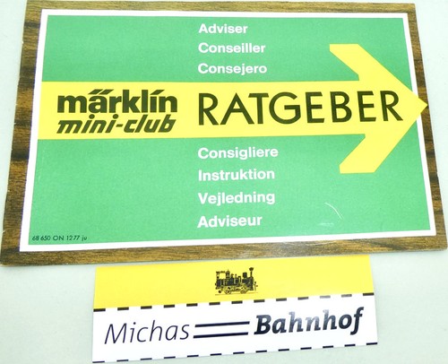 Mini club ratgeber märklin - märklin, 68