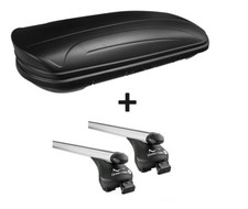 Dachbox MAA320L matt+Alu-Relingträger Quick offenRel. für für VW Golf Sportsvan 