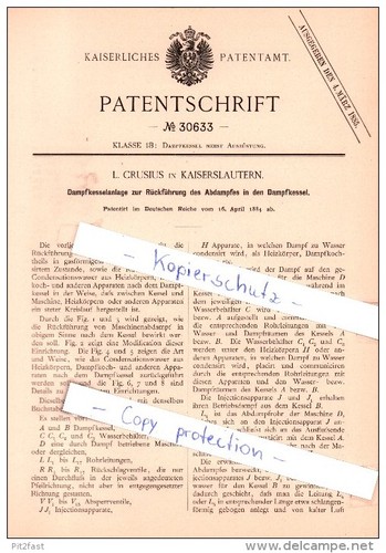 Original patent l crusius - original,