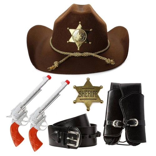 Western sheriff kostüm - kostüm, set