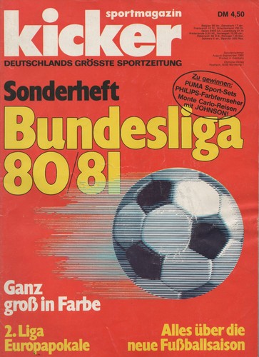 Kickersonderheft 80 81 - kickersonderheft, 80/81