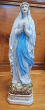 Madonna Figur , Lourdes Madonna, Bisquit Porzellan 