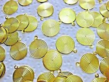 200 kleine Bastelmünzen, Perlen, für Bauchtanz in gold, Metall ca.15mm  A66.5E