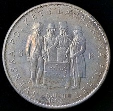 Schweden/Sweden 5 kr 1959, Gustaf VI Adolf, New Constitution 1809