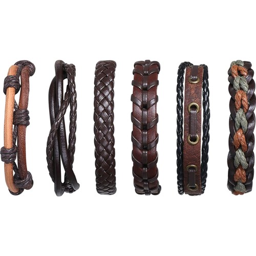 Armbänder set geflochten - geflochten, 6