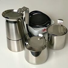 VINTAGE gb Guido Bergna Espresso-Kocher mit Milchkanne Zuckerdose Herdplatte