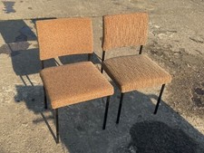 2x DDR Stuhl mit braunen