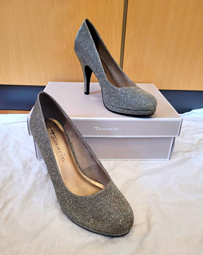 Tamaris damen pumps silber - damen,