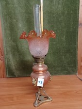 Petroleumlampe Empire Messing Kupfer