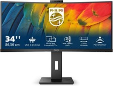 Philips 34B1U5600CH - (34") WQHD Curved 3440x1440, 120Hz, HDMI, DP, USB-C, RJ45