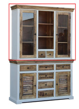 Aufsatz Buffet Buffetschrank Massivholz Mango weiß natur *TOP*