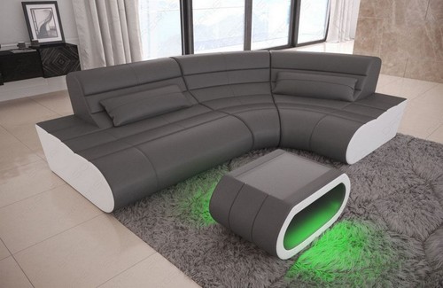 Ecksofa leder sofa led - ecksofa,