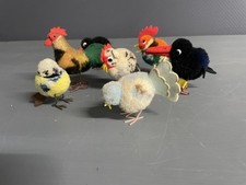 7 Alte Steiff Wolltiere