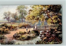 12067324 - Tucks Oilette Country Charms Serie I  Nr. 9349 The Meadow Brook 