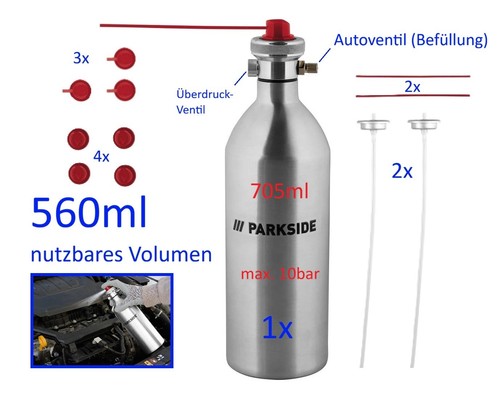 705ml druckluft flasche - flasche, wieder