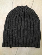 Jungen ~ Mütze ~ OneSize ~ grau Wollmütze Strick Cappi unisex Beanie Ripp ~ TOP