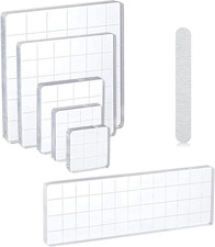 6 Stück Acryl Stempelblock