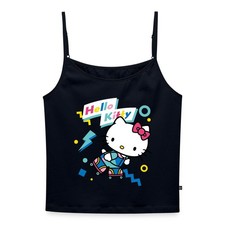 Hello Kitty 90er Stil Mit Rollschuhen Frauen Spaghetti Tank Top