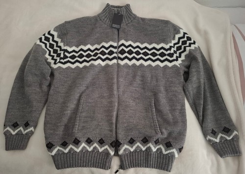 Strickjacke mit norwegermuster - strickjacke,