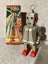 SPARKY ROBOT Yoshiya Japan 1950s Original mit Box