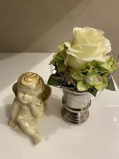 Wunderschöne Dekoration Engel und Blumen Gesteck #Kunstblume