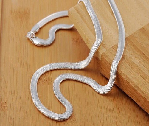 Silberkette schlangenkette - ,