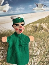 Handpuppe Polizist von Kersa Künstlerpuppen ca. 27 cm groß