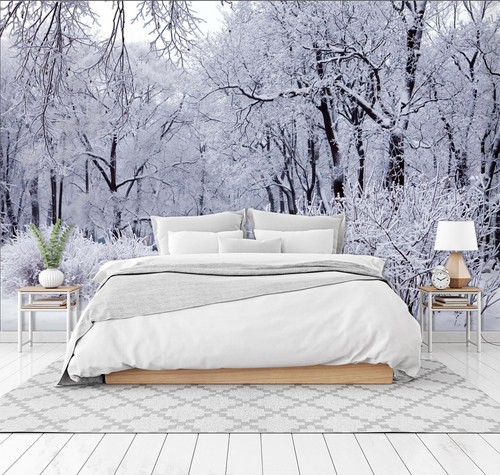 Schnee wald m2716 - 3d, tapete
